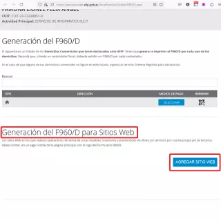 Generación de F960 para su sitio web